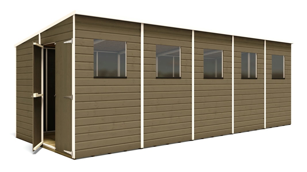 pressure-treated-hobbyist-tall-pent-garden-shed-doors-gable-20-x-8